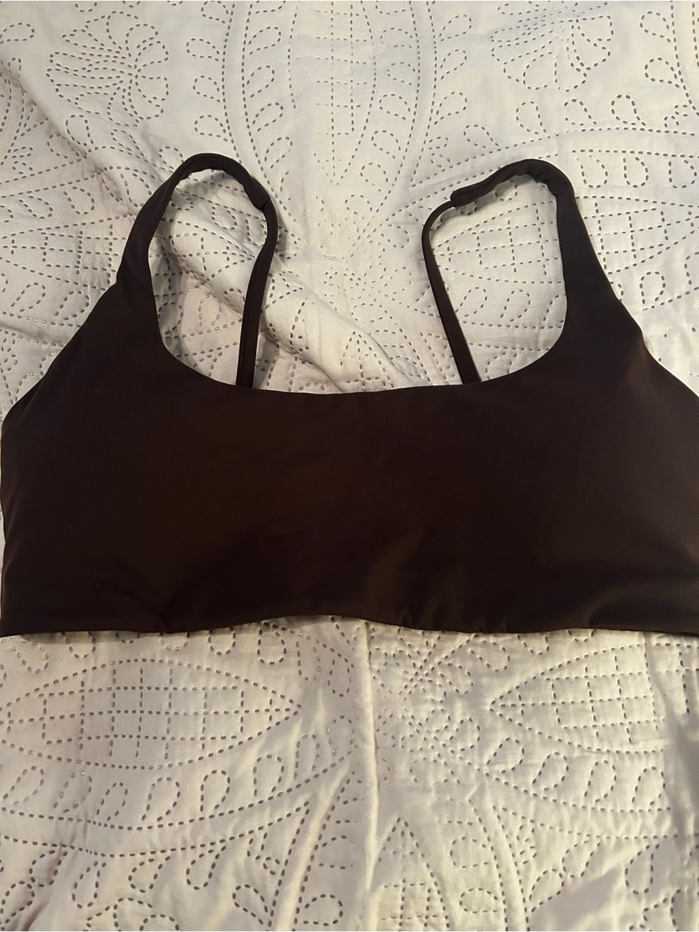 CRZ Yoga Sport Bra - Dark Brown - Large